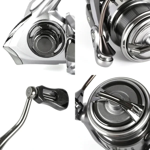 Afa246e0a631345138e33e68d27049173e.webp MIFINE TOURMENT-Fishing Reel, 8kg Max Drag, 800-4000 Series, 5.1:1, Saltwater, Freshwater, 6 + 1BB, Bass Wheel