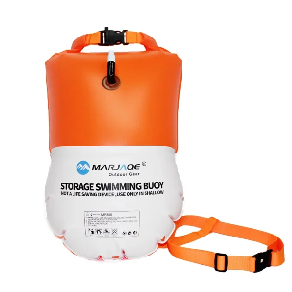 Swimming Buoy For Adults Swim Buoy Float Backpack Highly Visible Swimming Bubble Buoy Float For Safe Swim Training & Open Water