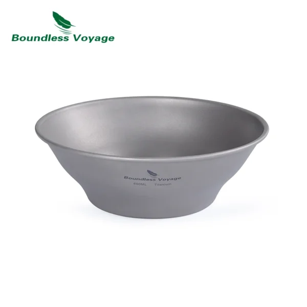 H256434064d4744caae47b5de3c1dc78de.webp Boundless Voyage Outdoor Camping Titanium Single-Walled Bowls Pan Dish Plate Tableware Mess Kit