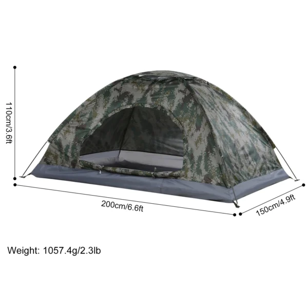 H2f8bf4ebfbdb481599241d74d2689474L.webp Tomshoo 1/2 Person Ultralight Camping Tent Single Layer Portable Hiking Tent Anti-UV Coating UPF 30+ for Outdoor Beach Fishing