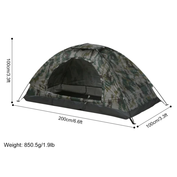 H4adc3310f1ea40108258e877c92f932dn.webp Tomshoo 1/2 Person Ultralight Camping Tent Single Layer Portable Hiking Tent Anti-UV Coating UPF 30+ for Outdoor Beach Fishing