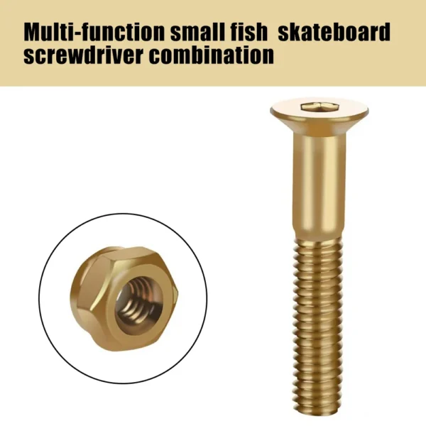 Skateboard Tools Kit Tighten Y Type Allen Key L Type Phillips Head Wrench Screwdriver All in One Skate Repair Mounting Hardware