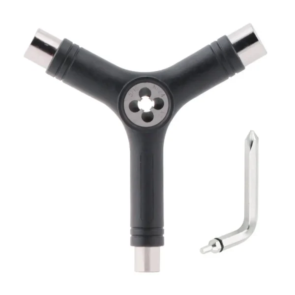 Skateboard Tools Kit Tighten Y Type Allen Key L Type Phillips Head Wrench Screwdriver All in One Skate Repair Mounting Hardware