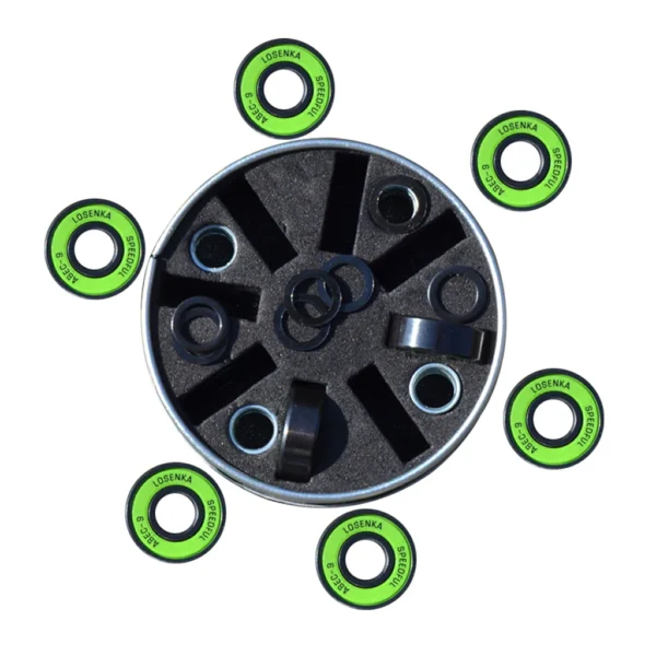 H8557ce597c314402aa93ee97d0a87ecc9.webp Premium Skateboard Bearings Pro Longboard Bearings ABEC-9 with Storage Box Steel Bearings Skateboard Roller Wheel