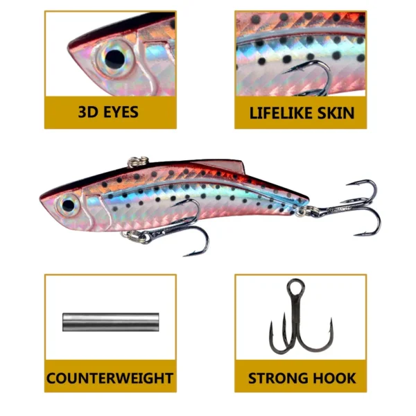 H8b2f8fd9210747e388c19dad8d297a971.webp 1Pcs Sinking VIB Fishing Lures 9cm 21g Plastic Bionic Vibration Hard Bait Crankbait All Depth Winter Pike Bass Fishing Tackle