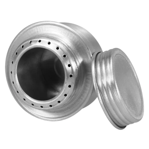 H8df9ee9c6d464f71b6ad5412893a4bb6k-1.webp Lixada Camping Stove Outdoor Hiking Picnic Ultralight Cooking Stove with Lid Aluminum Alloy Alcohol Stove Mini Burner Adaptor