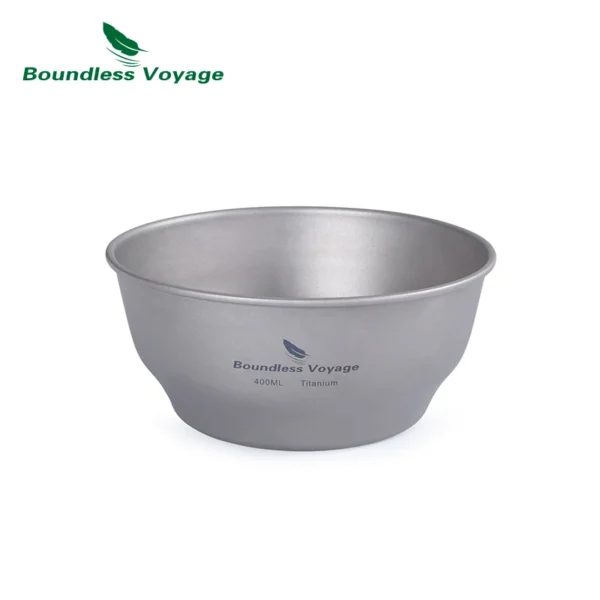 H95a4eab1d15f451d9ec16f07249459587.webp Boundless Voyage Outdoor Camping Titanium Single-Walled Bowls Pan Dish Plate Tableware Mess Kit