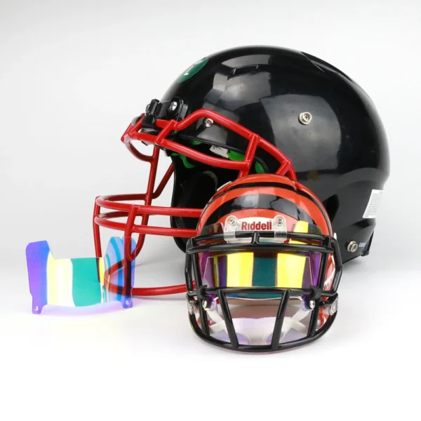 Display Mini Size Football Visor with Clip Unable to wear Mini Football Helmet Visor Insert for Collectors and Builders