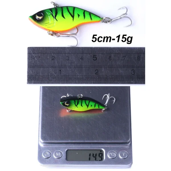 WESTBASS 1PX Silent VIB Lure 5cm-15g Lipless Wobbler Trolling Fishing Bait Shore Vibration Swimbait Sinking Jerkbait Isca Pesca