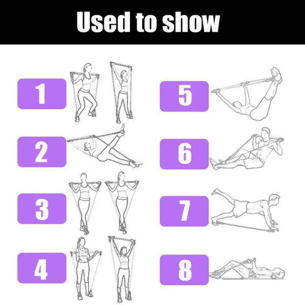 Hcbb14ee869844d8ba1c4005c8c1753ad0.webp Yoga Resistance Bands Pilates Stick Bodybuilding Crossfit Gym Rubber Tube Elastic Bands Fitness Equipment Training Exercise