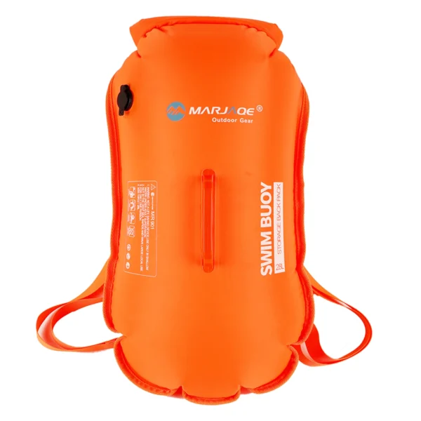 Swimming Buoy For Adults Swim Buoy Float Backpack Highly Visible Swimming Bubble Buoy Float For Safe Swim Training & Open Water