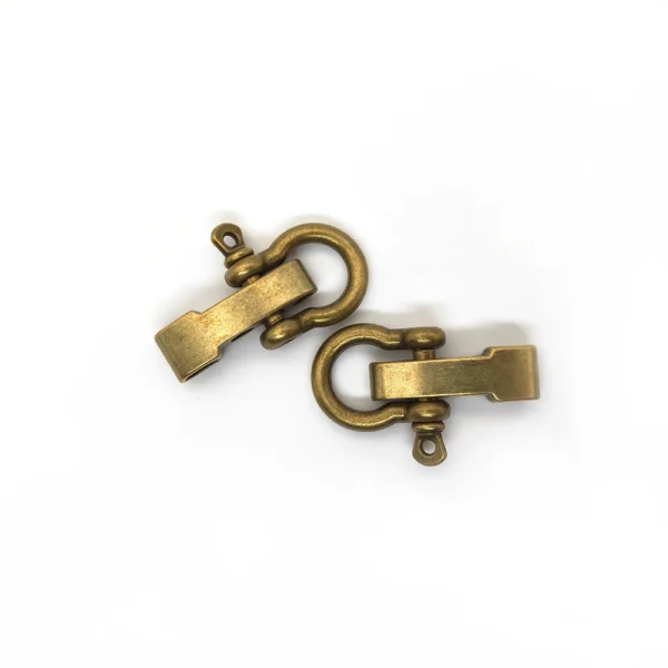 2pcs High quality Alloy Adjustable O Shape Anchor Shackle Outdoor Survival Rope Paracord Bracelet Buckle For Outdoor Sport