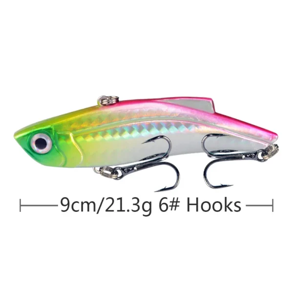 Hf665bbd8a0c2457e9cb3558516c68e4b8.webp 1Pcs Sinking VIB Fishing Lures 9cm 21g Plastic Bionic Vibration Hard Bait Crankbait All Depth Winter Pike Bass Fishing Tackle