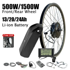 S002f6c9468ae438fa42e326aadfdba646.webp 500W 1500W Rear Motor Ebike Kit Hailong Lithium Battery 48V 13ah 20ah 24ah 26" 700C 20" Wheel Electric Bike Conversion Kits