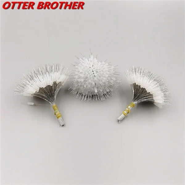 S02742ff4cdb849bb86f201343edad5bd6.webp 300pcs/set Fishing Transparent Rubber Stopper Float Bobber Stopper olive Cylindrical Space Bean Float Fish Line Accessories