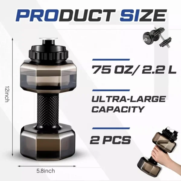 Water Dumbbell Kettle Adjustable Weight Arm Strength Training Outdoor Sport Fitness Cycling Exercise Accessories Home Gym Sport