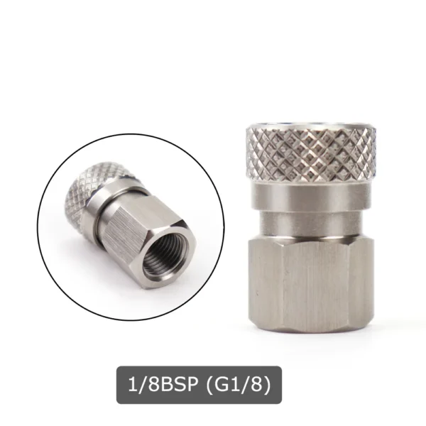 AIR CO2 Foster Quick Disconnect Male/Female Adaptor Fill Nipple Blind Plug | Thread 1/8NPT&1/8BSP&M10*1