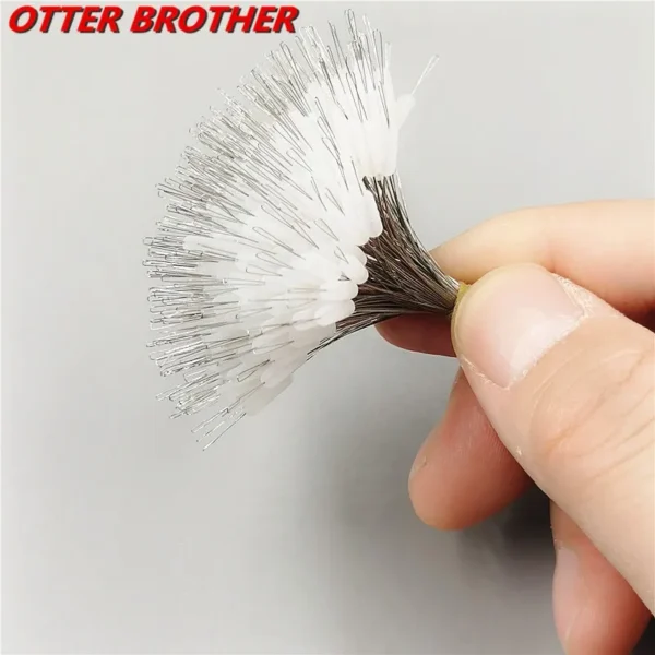 S07758743dad84c18be43ab05a8e19737P.webp 300pcs/set Fishing Transparent Rubber Stopper Float Bobber Stopper olive Cylindrical Space Bean Float Fish Line Accessories