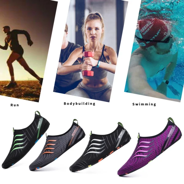 Unisex Beach Water Shoes Men Quick-Dry Swimming Aqua Shoes Light Sports Upstream Sandals Barefoot Diving Fishing Surfing Sneaker