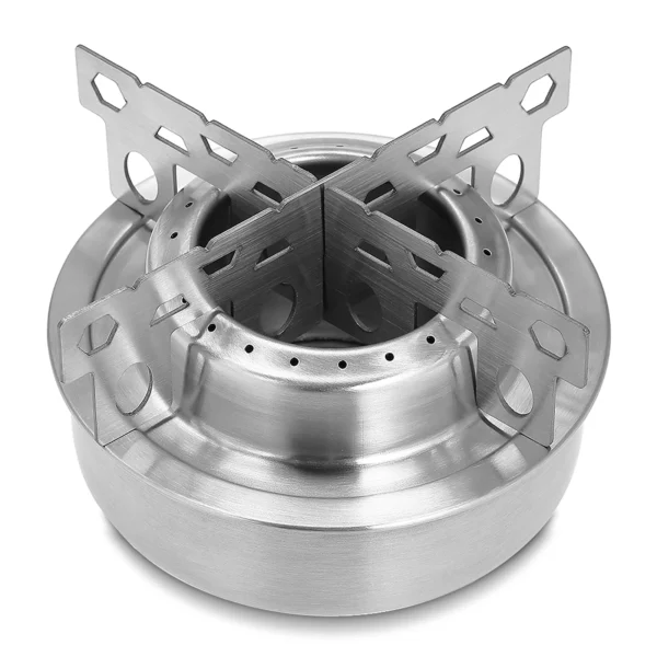 S0c24aed81a2243f6ab95dffa9a9e6c10X-1.webp Lixada Camping Stove Outdoor Hiking Picnic Ultralight Cooking Stove with Lid Aluminum Alloy Alcohol Stove Mini Burner Adaptor