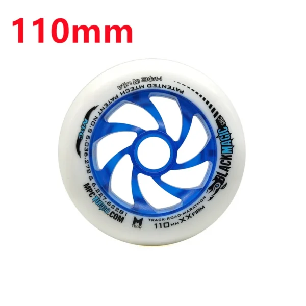 2 Pieces High Elastic MPC Black Magic XXFirm 100mm 110mm Speed Skates Wheel 100 110 86A PU Inline Speed Race Roller Tires Ruedas