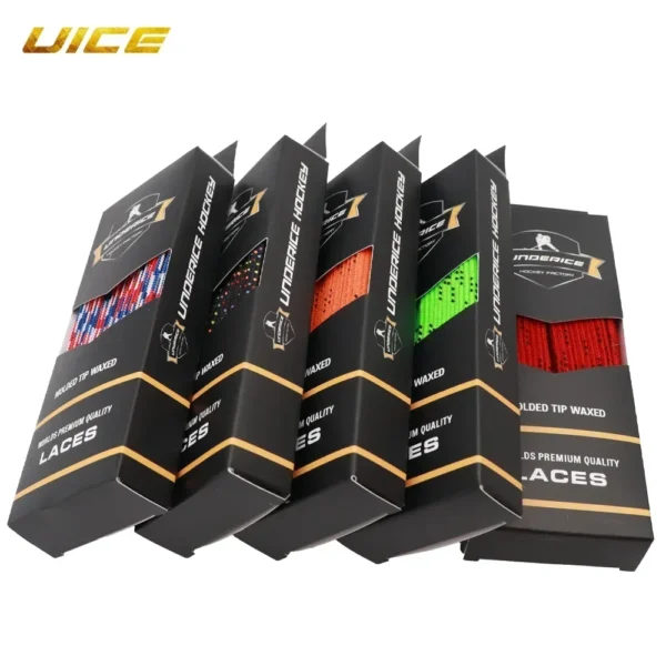 S0ddf899e976c401bb24405d4be6f29fcc-1.webp Ice Hockey Skate Laces 84-120inch Box-Packed Hockey Skate Shoe Lacer Dual Layer Braid Reinforced Waxed Tip Hockey Accessories