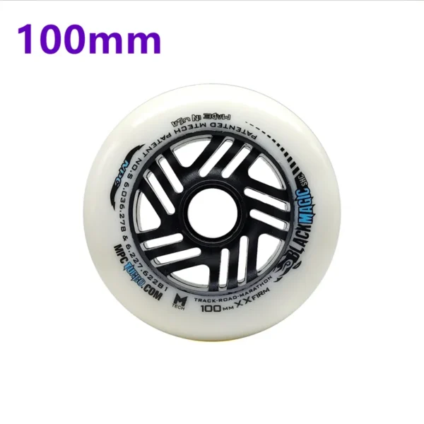 2 Pieces High Elastic MPC Black Magic XXFirm 100mm 110mm Speed Skates Wheel 100 110 86A PU Inline Speed Race Roller Tires Ruedas