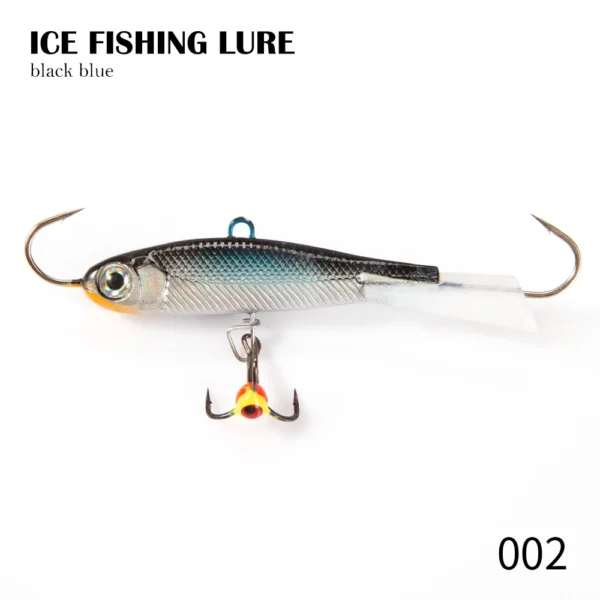 Hunthouse Winter Ice Fishing Lure Jigging 50mm/10g 65mm/19g 75mm/32g Vibration Balance Jig Bait Wobbler For Bass Pike Perch