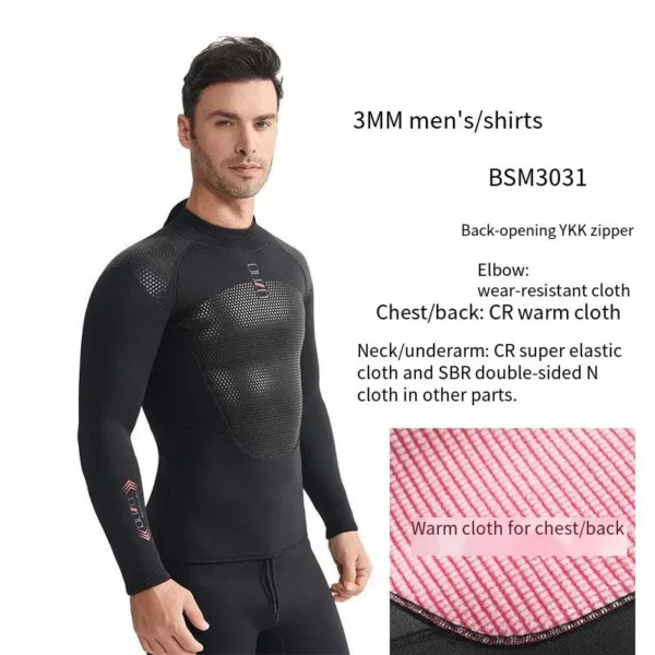 3mm Neoprene Diving Suit For Men Women Quick Drying Surfing Suit Wetsuit Full Snorkeling Scuba Diving Suits One Piece