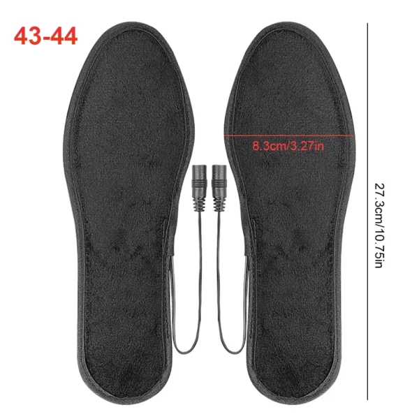 Men Women Electrically Heating Insoles Washable Electric Foot Warming Pad Feet Warmer Sock Mat USB Rechargeable Heated Insoles