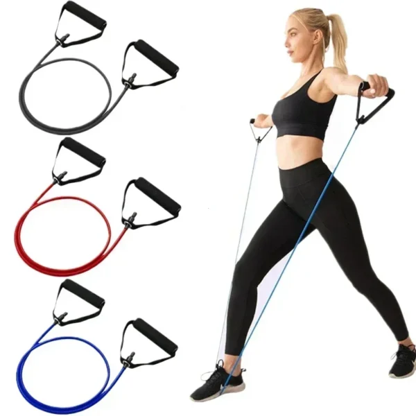 Resistance Bands With Handles Exercise Workout For Men Women Strength Training Equipment At Home 5 Levels Tube Band Pull Rope