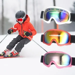 Kids Ski Goggles Anti-Fog Ski Goggles Snowboard Goggles Soft Snow Goggles Skiing Goggles For Children Boys Girls Birthday