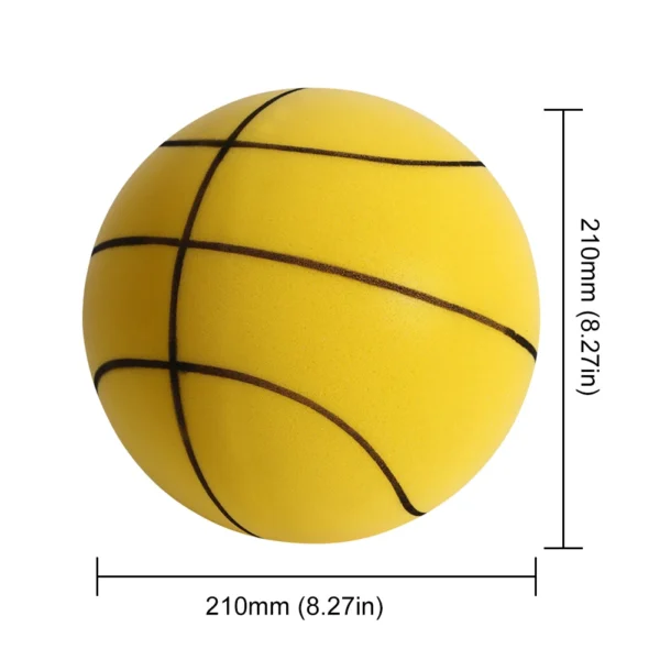18/21/24CM Indoor Silent Basketball Squeezable Mute Bouncing Basketball Indoor Silent Ball Sponge  Basketball Bounce Sport