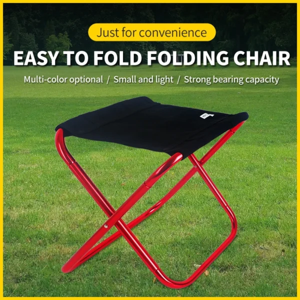 S17625617dad147e29974d6f9e1bced88R.webp Portable Multifunctional Outdoor Picnic Camping Folding Chair Ultra Light Fishing Stool Travel Stool Fishing Accessories