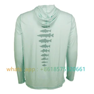 Fishing Hoodie Summer Fishing Clothing Long Sleeve Breathable Fishing Performance Shirt UV Protection Mens Fishing Wear