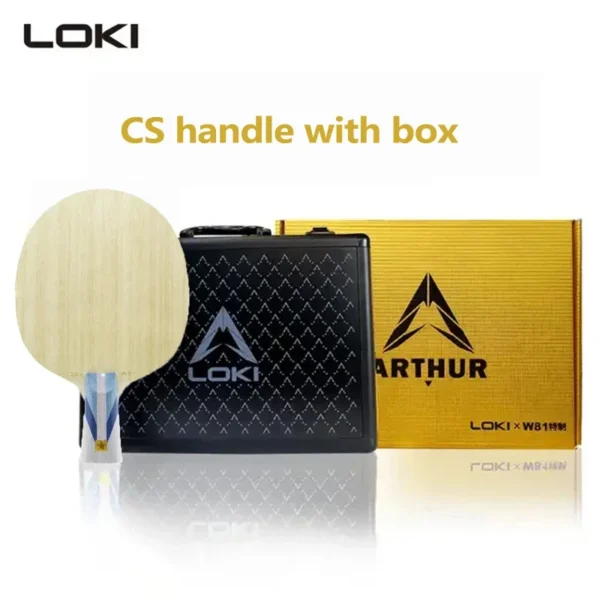 LOKI W81 Golden ALC Table Tennis Blade Professional Outer Blue AL Carbon Ping Pong Paddle Racket for Fast Attack with Loop