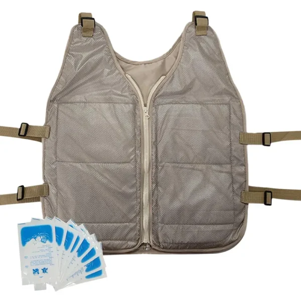 Ice Cool Vest Cooling Cold Jacket For Summer Adjustable Summer Cooling Vest Cooling Coat For Working Running Gardening Cooking C