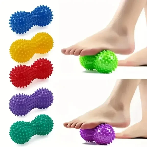 S1eba05710c104eb79bd9c16c28e1640eD-2.webp 1Pc Peanut Massage Spiky Ball Training Grip Muscle Pain Stress Foot Massager Relaxation Roller Myofascial Balls for Plantar Fasc