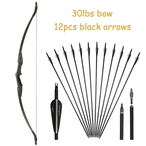 S2037c72b01284492a713ed0b3438db63S.webp Archery Recurve Bow for Right/Left-Handed Outdoor Hunting Sports Shooting 57inch 30-40 Ibs Take-down Bow Archery Target