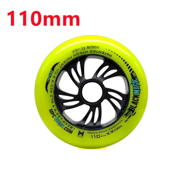 2 Pieces High Elastic MPC Black Magic XXFirm 100mm 110mm Speed Skates Wheel 100 110 86A PU Inline Speed Race Roller Tires Ruedas