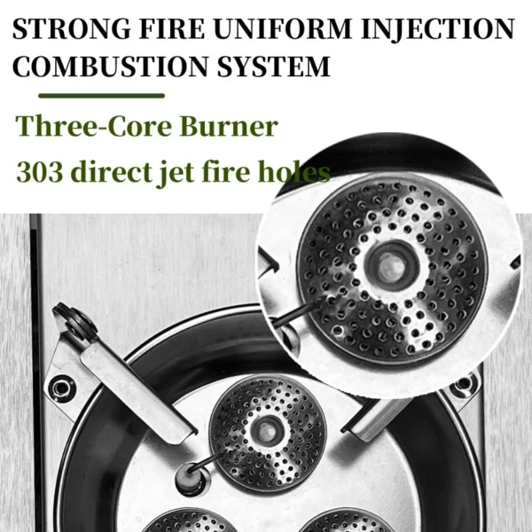 S259c40e4305c485ab7c91f22400a86d07-2.webp IGT Gas Stove 7200W 0.5 unit Stainless Steel IGT Burner Plate Folding Adapter IGT Table Gas Stove Desktop Portable 3-core Burner