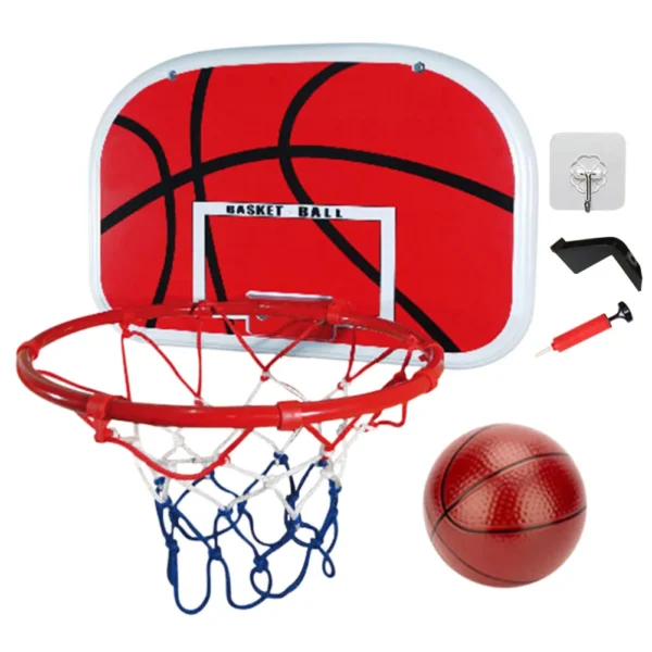 Mini Basketball Hoop Kit Indoor No Punch Wall Mounted Basketball Backboard Home Sports Basket Ball Hoops for Kids Funny Game Toy