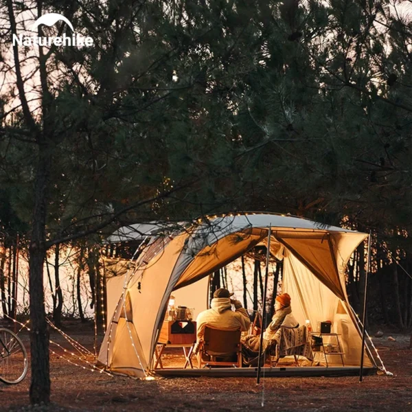 S2745b6c5cdf24f158a14aa9ae8ac441f6.webp Naturehike 10m Camping String Light Ip44 Waterproof 8 Modes Atmosphere Party Lighting Warning String Lamp Outdoor Tent Lantern