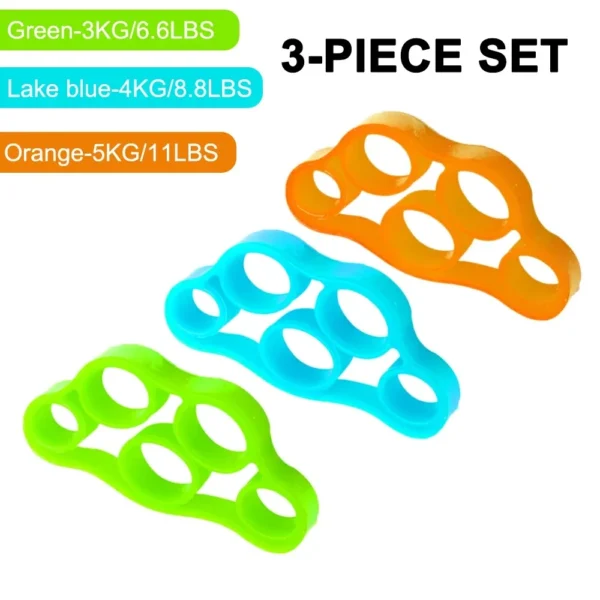Silicone Finger Gripper Gym Hand Grip Resistance Band Wrist Stretcher Elastic Five Finger Expander Strength Trainer Exercise