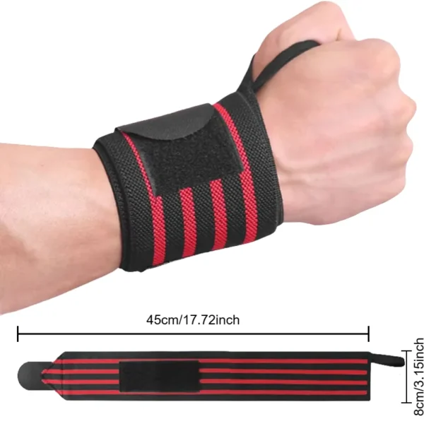 Adjustable Wristband Wrist Support Sports Brace Straps Weight Lifting Wraps Bandage Fitness Training Protective Gear Strap