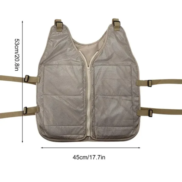 Ice Cool Vest Cooling Cold Jacket For Summer Adjustable Summer Cooling Vest Cooling Coat For Working Running Gardening Cooking C