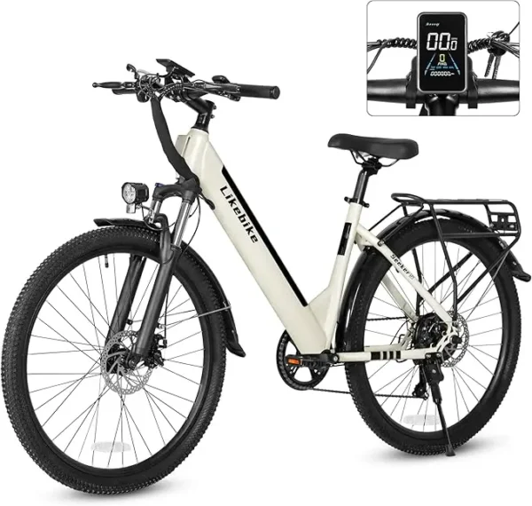 Electric Bike, UL 2849 Certified, Step Through Electric Bicycle with 350W Motor, 36V 9Ah Removable Battery, 20MPH E-Bikes