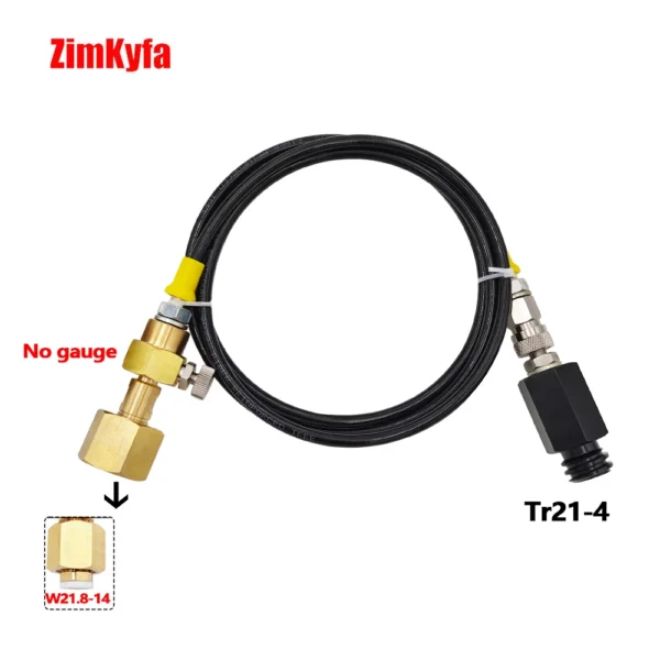 Soda Water Stream Homebrew External High Pressure Hose to CO2 Carbon Dioxide Tank,For Sodastrem Machine to W21.8-14 CGA320 Tank