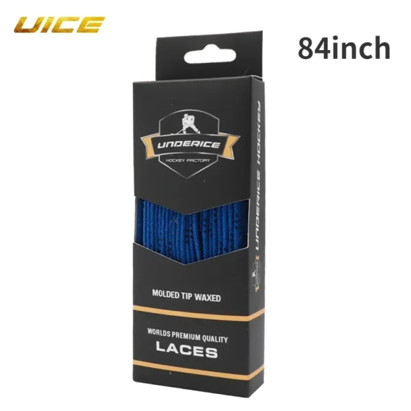 S2be402de605148b8a3b9e8709baf5c7cG-1.webp Ice Hockey Skate Laces 84-120inch Box-Packed Hockey Skate Shoe Lacer Dual Layer Braid Reinforced Waxed Tip Hockey Accessories
