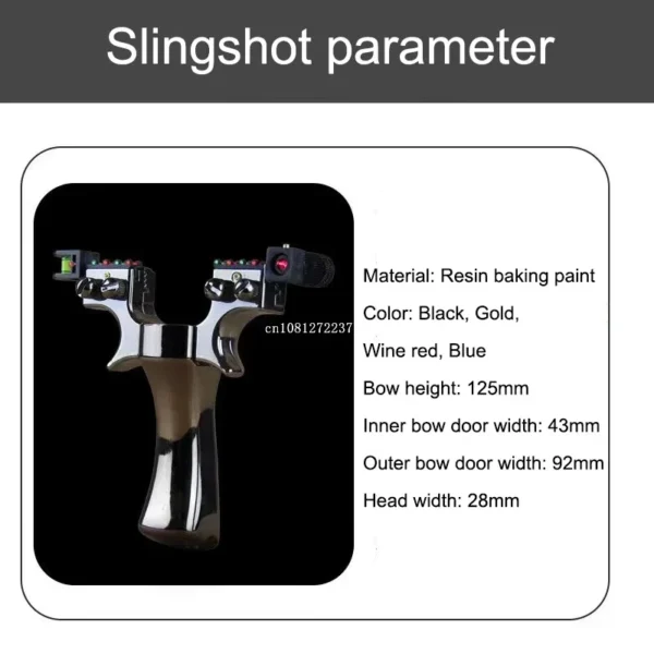 Laser Slingshot Plastic Precision Outdoor Hunting Catapult Resin with Rubber Band for Outdoor Shooting Sports Wrench Accessories